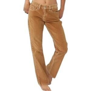 VTG Levi Strauss Signature Low Rise Bootcut Corduroy Y2K Flap Pockets Brown 16